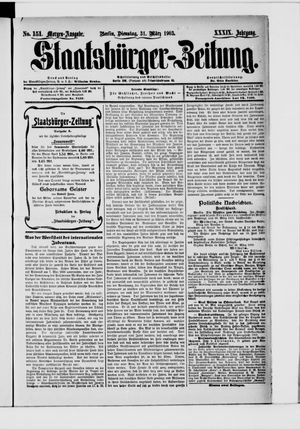 Staatsbürger-Zeitung vom 30.03.1903