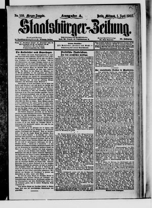 Staatsbürger-Zeitung vom 01.04.1903