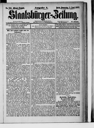 Staatsbürger-Zeitung vom 02.04.1903