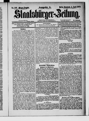 Staatsbürger-Zeitung vom 04.04.1903