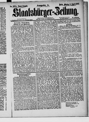 Staatsbürger-Zeitung on Apr 6, 1903