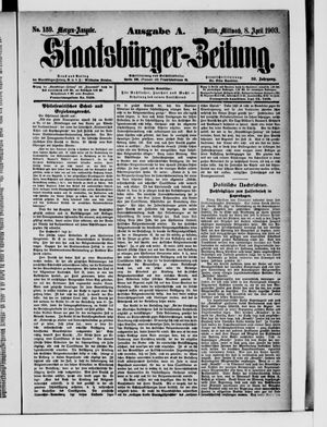 Staatsbürger-Zeitung vom 08.04.1903