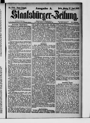 Staatsbürger-Zeitung on Apr 27, 1903