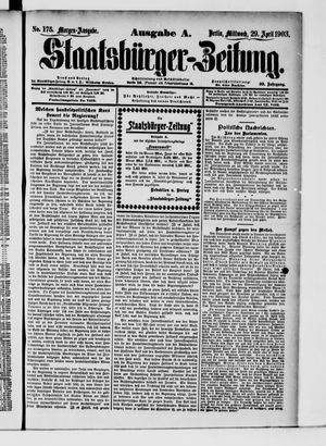 Staatsbürger-Zeitung vom 29.04.1903