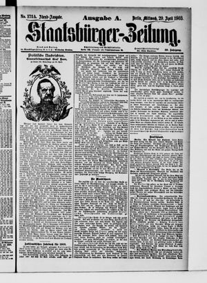 Staatsbürger-Zeitung vom 29.04.1903