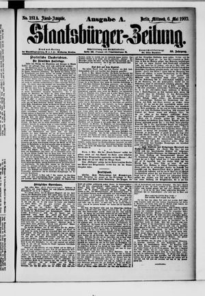 Staatsbürger-Zeitung vom 06.05.1903