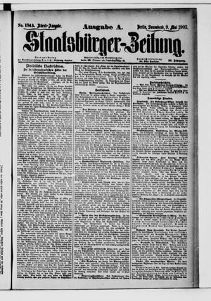 Staatsbürger-Zeitung on May 9, 1903