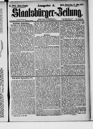 Staatsbürger-Zeitung vom 14.05.1903