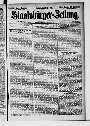 Staatsbürger-Zeitung vom 17.05.1903