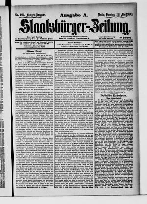 Staatsbürger-Zeitung vom 19.05.1903