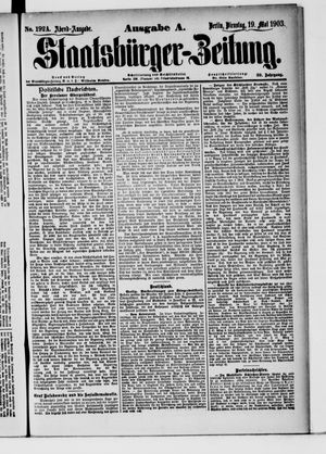 Staatsbürger-Zeitung on May 19, 1903