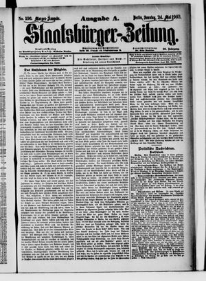 Staatsbürger-Zeitung on May 24, 1903