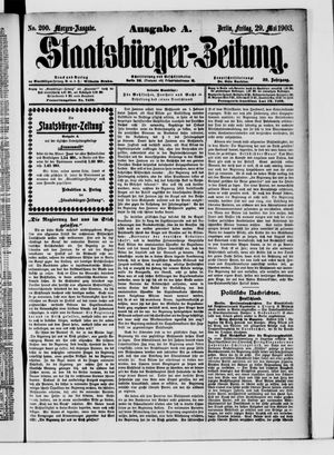 Staatsbürger-Zeitung on May 29, 1903