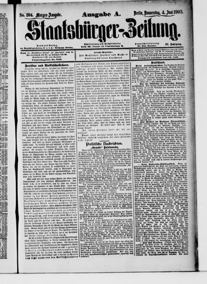 Staatsbürger-Zeitung on Jun 4, 1903