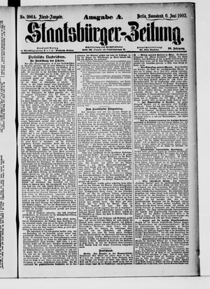 Staatsbürger-Zeitung vom 06.06.1903