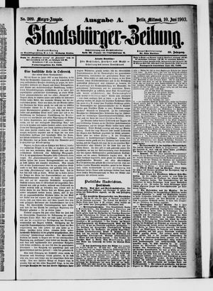 Staatsbürger-Zeitung vom 10.06.1903