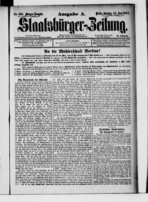 Staatsbürger-Zeitung on Jun 14, 1903