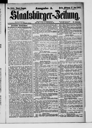 Staatsbürger-Zeitung vom 17.06.1903