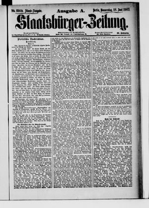 Staatsbürger-Zeitung vom 18.06.1903