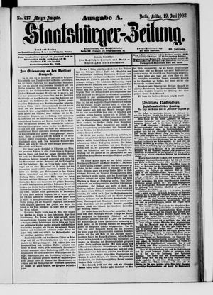 Staatsbürger-Zeitung vom 19.06.1903