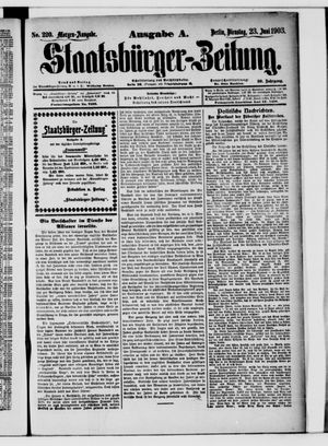 Staatsbürger-Zeitung vom 23.06.1903