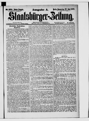 Staatsbürger-Zeitung on Jun 25, 1903