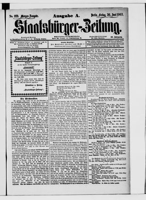 Staatsbürger-Zeitung vom 26.06.1903
