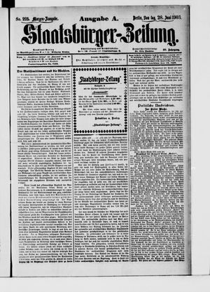 Staatsbürger-Zeitung vom 28.06.1903