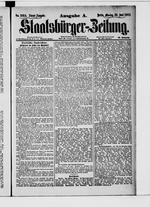 Staatsbürger-Zeitung on Jun 29, 1903