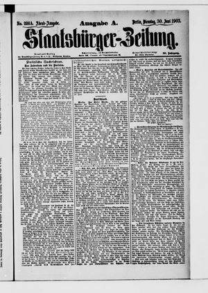 Staatsbürger-Zeitung on Jun 30, 1903