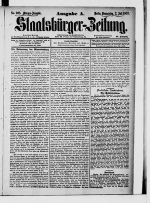 Staatsbürger-Zeitung on Jul 2, 1903