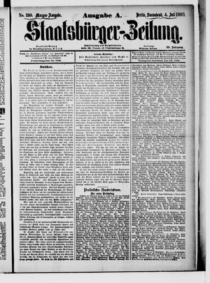 Staatsbürger-Zeitung vom 04.07.1903