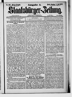 Staatsbürger-Zeitung vom 05.07.1903