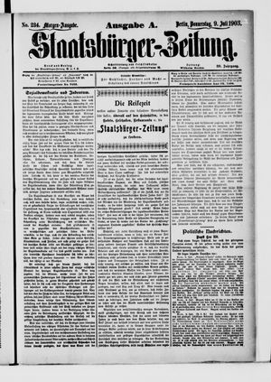 Staatsbürger-Zeitung on Jul 9, 1903