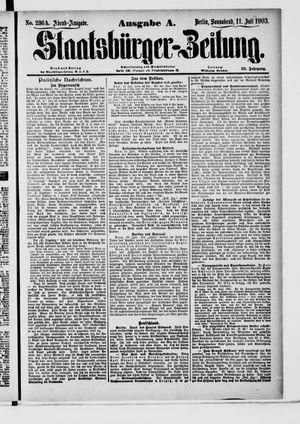 Staatsbürger-Zeitung vom 11.07.1903