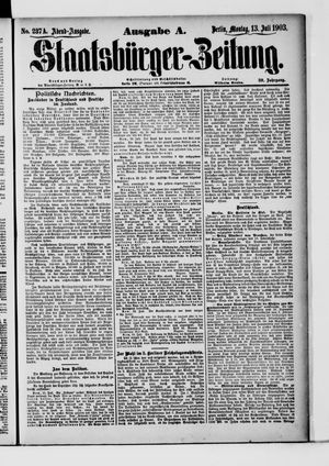 Staatsbürger-Zeitung on Jul 13, 1903