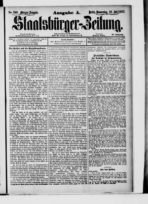 Staatsbürger-Zeitung vom 16.07.1903