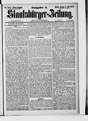 Staatsbürger-Zeitung vom 17.07.1903