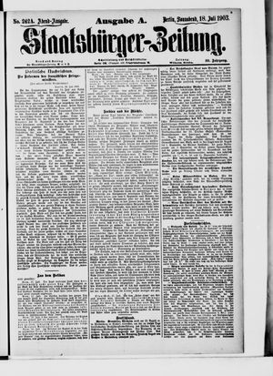 Staatsbürger-Zeitung vom 18.07.1903