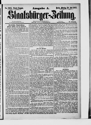 Staatsbürger-Zeitung on Jul 20, 1903