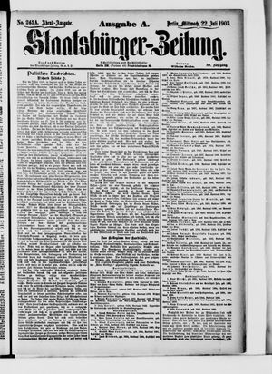 Staatsbürger-Zeitung vom 22.07.1903