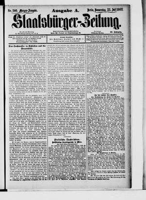 Staatsbürger-Zeitung vom 23.07.1903