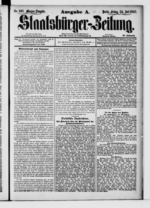 Staatsbürger-Zeitung vom 24.07.1903