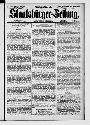 Staatsbürger-Zeitung vom 25.07.1903