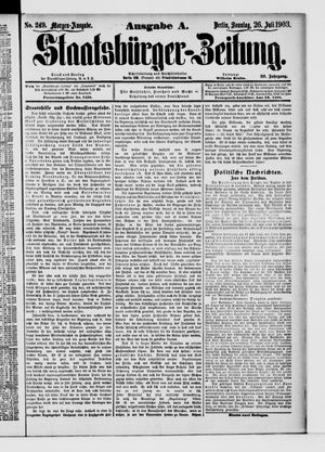 Staatsbürger-Zeitung on Jul 26, 1903