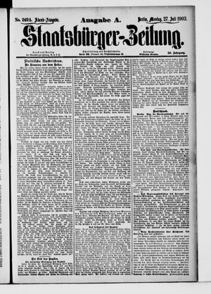 Staatsbürger-Zeitung vom 27.07.1903