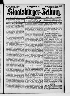 Staatsbürger-Zeitung on Aug 4, 1903