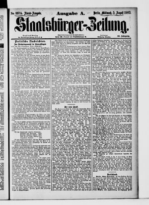 Staatsbürger-Zeitung vom 05.08.1903