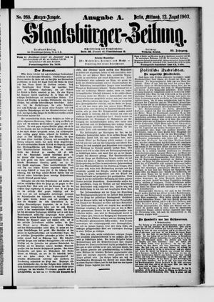 Staatsbürger-Zeitung vom 12.08.1903