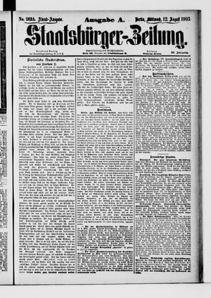 Staatsbürger-Zeitung vom 12.08.1903
